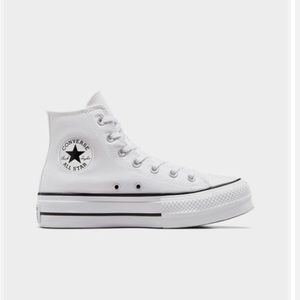 White platform converse
